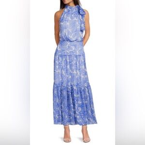 Tommy Hilfiger Blue Floral Maxi Dress